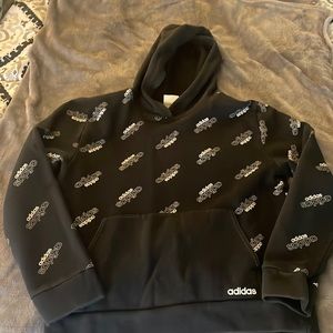 Adidas Youth Large Black Hoodie